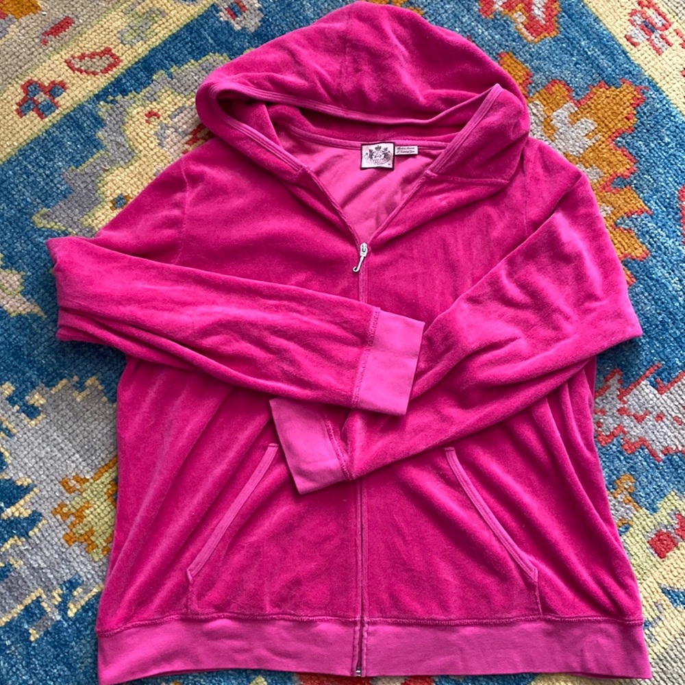 Hot Pink Juicy Couture Terry Cloth Zip up 3x